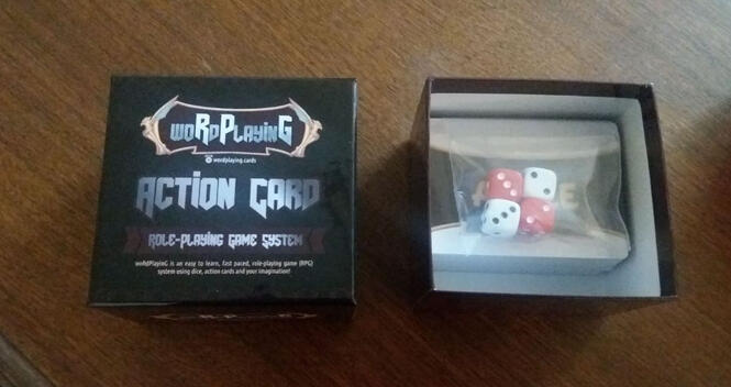 Open woRdPlayinG box showing box contents